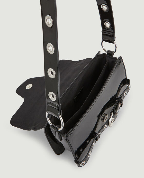 Sac verni avec oeillets métalliques noir - Pimkie