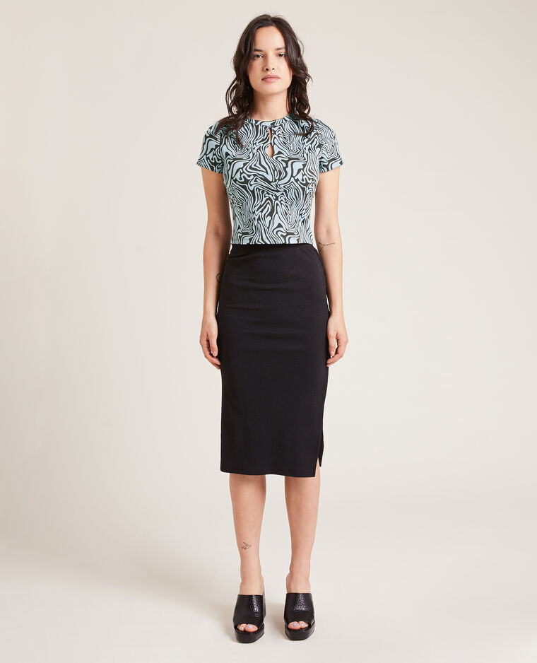 Top en maille bleu clair - Pimkie