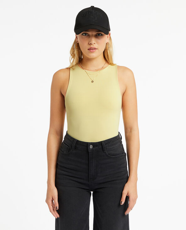 Body sans manches jaune - Pimkie