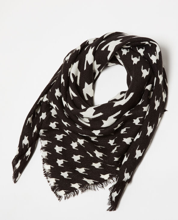 Echarpe fine à motif noir - Pimkie