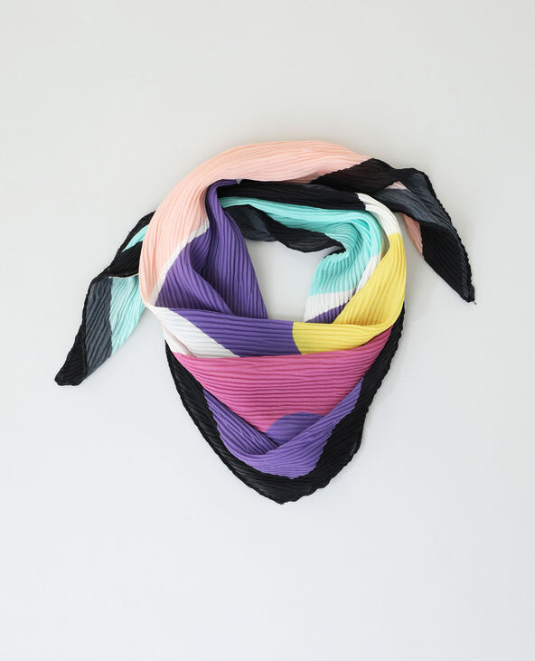 Foulard plissé bleu - Pimkie