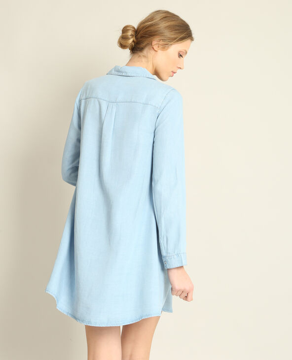Robe chemise bleu clair - Pimkie