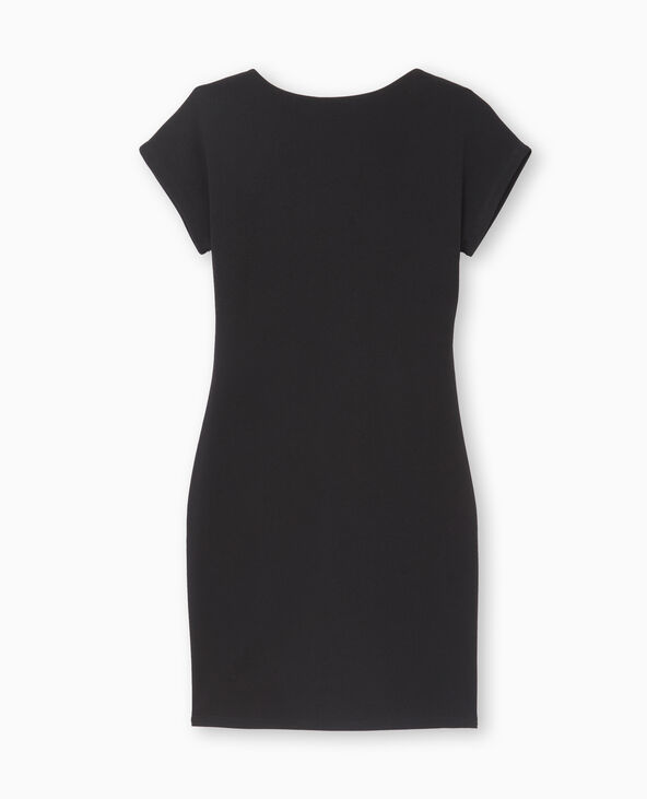 Robe courte dos encolure carrée noir - Pimkie