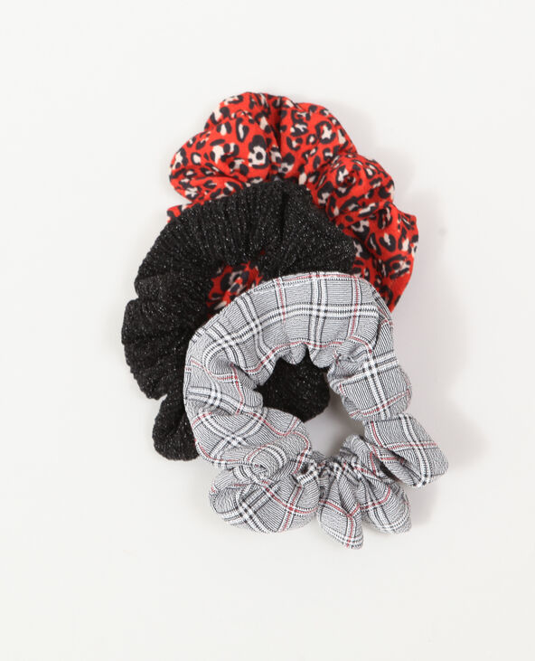 Lot de 3 chouchous imprimés rouge - Pimkie