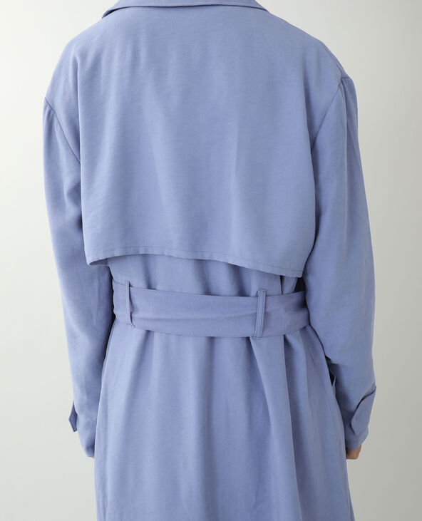 Trench fluide bleu foncé - Pimkie