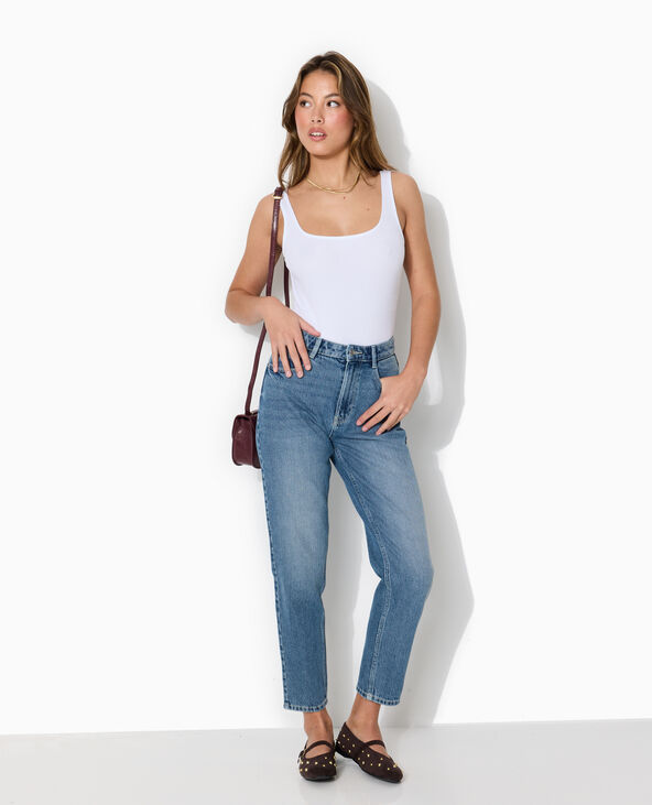 Jean mom taille haute bleu - Pimkie