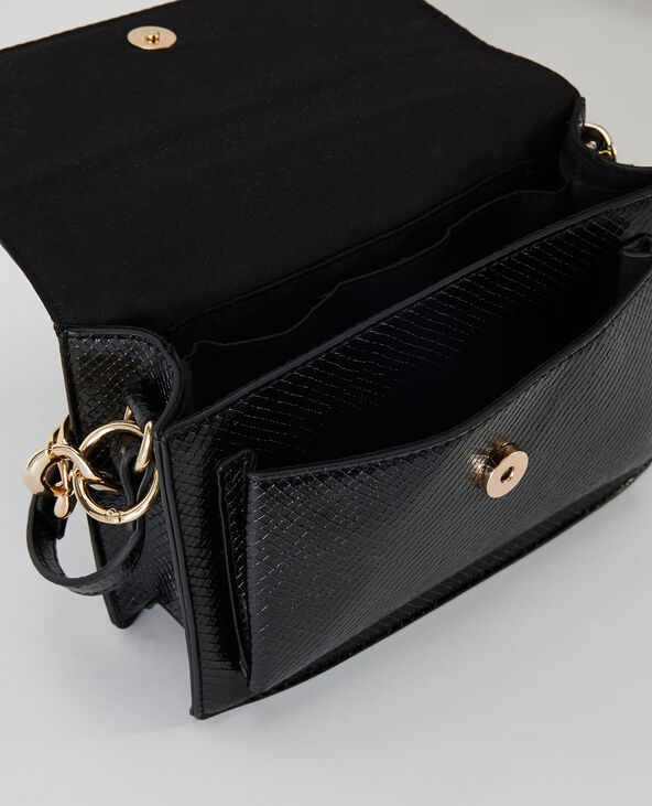 Sac boxy poignée chaînette noir - Pimkie