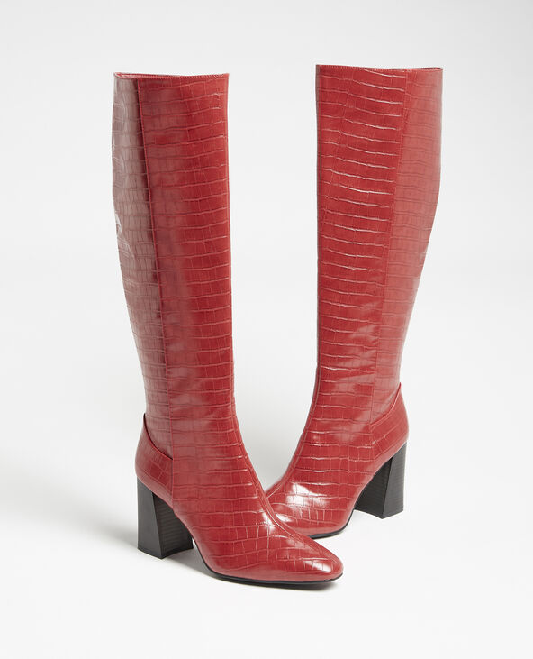 Bottes hautes croco Pimkie