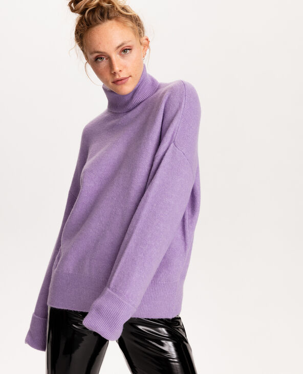 Pull col roulé violet - Pimkie