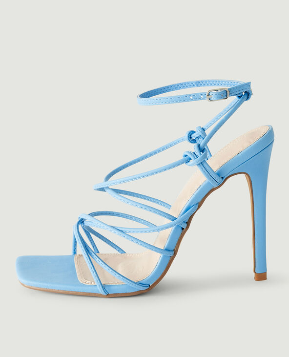 Sandales à talons bleu turquoise - Pimkie