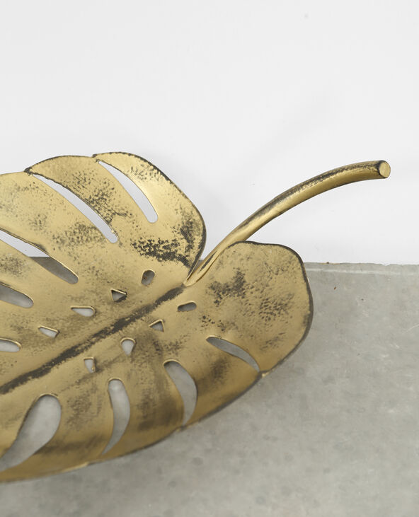 Vide poche feuille jaune ocre - Pimkie