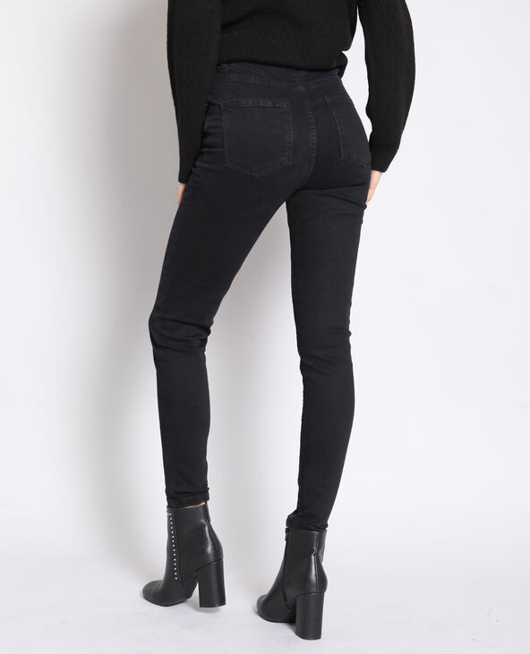 Skinny zip apparent noir - Pimkie