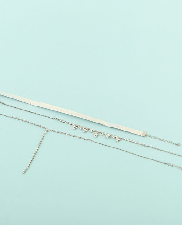 Colliers choker argenté - Pimkie