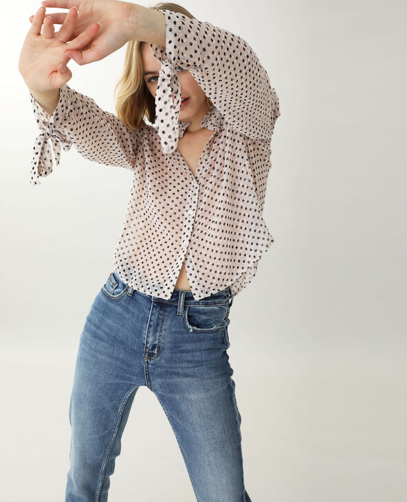 Chemise à pois blanc - Pimkie