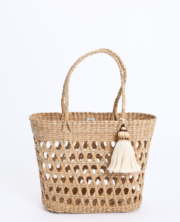 Panier en rafia camel - Pimkie