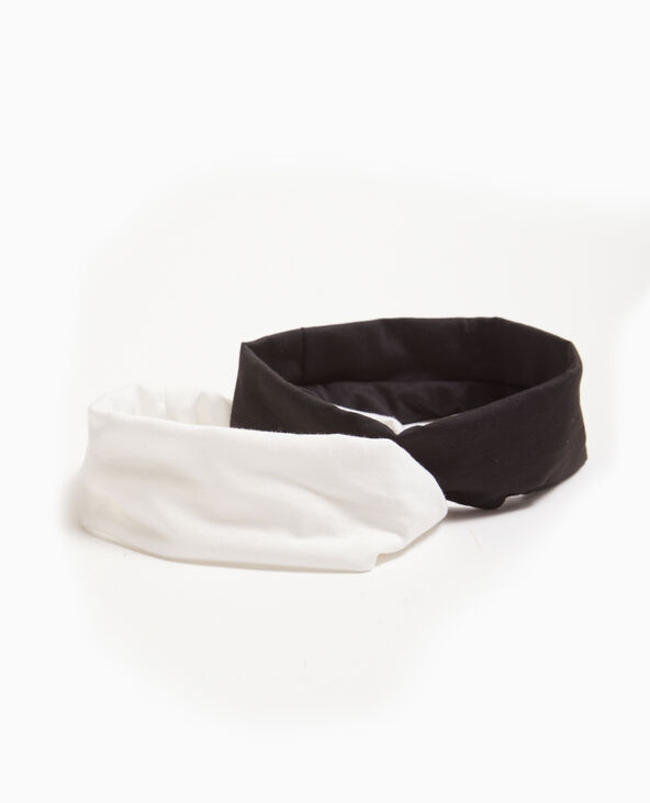 Lot de 2 bandeaux pour cheveux noir - Pimkie