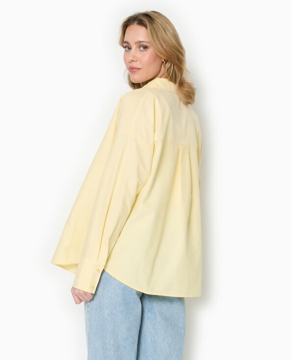 Chemise ample et droite Jaune pâle - Pimkie