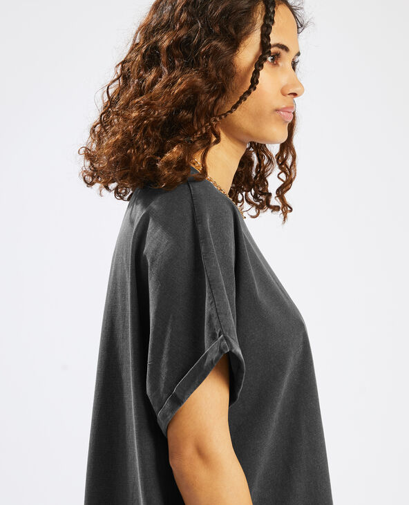 Robe t-shirt noir - Pimkie