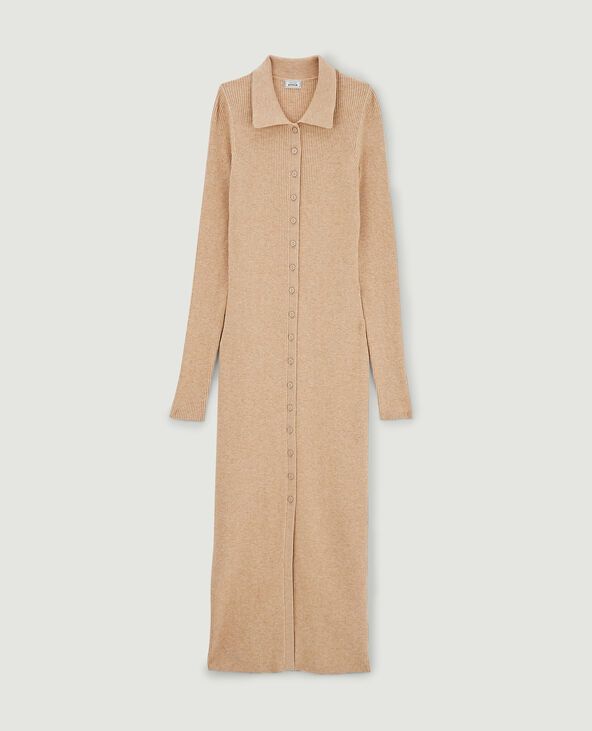 Robe longue gilet beige - Pimkie