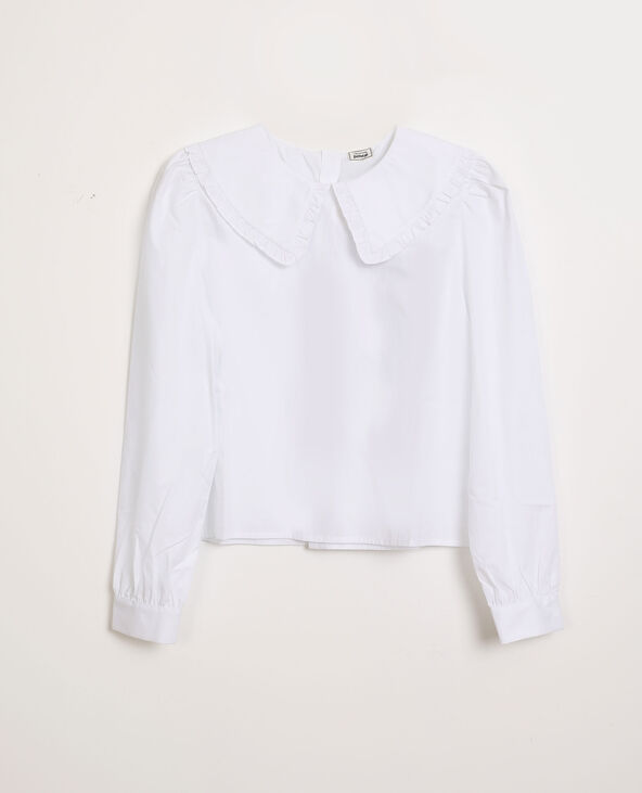 Chemise grand col blanc - Pimkie