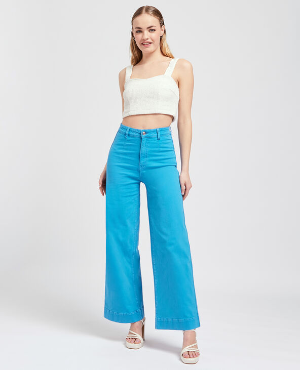 Jean large uni bleu - Pimkie