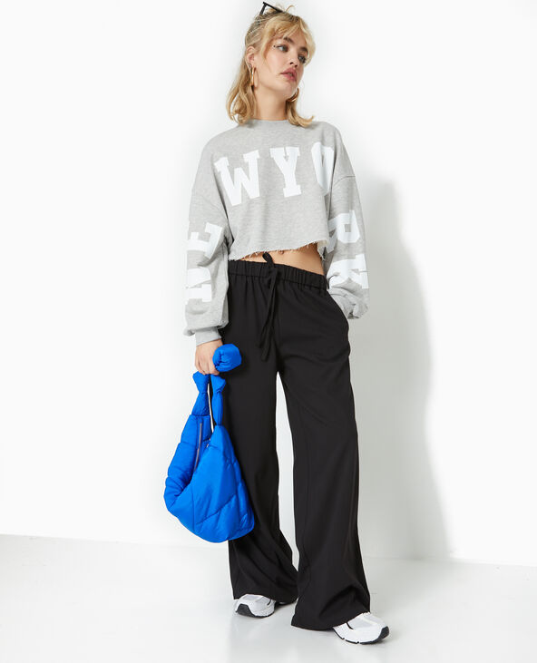 Pantalon city large et droit noir - Pimkie