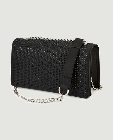 Sac boxy avec brillants noir - Pimkie