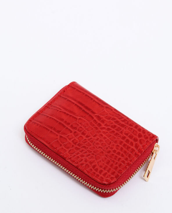 Porte-monnaie croco rose fuchsia - Pimkie