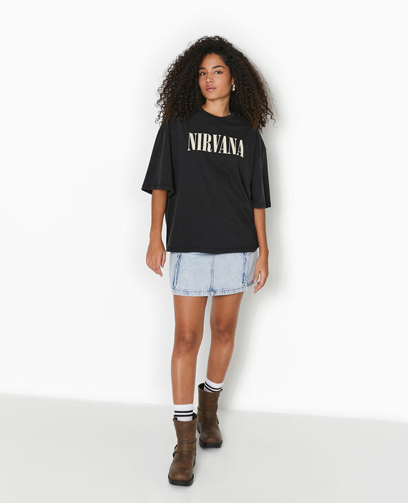 T-shirt oversize NIRVANA gris foncé - Pimkie