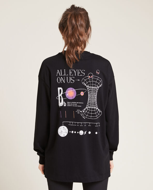 T-shirt manches longues noir - Pimkie