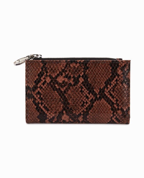 Porte-monnaie effet serpent gris foncé - Pimkie