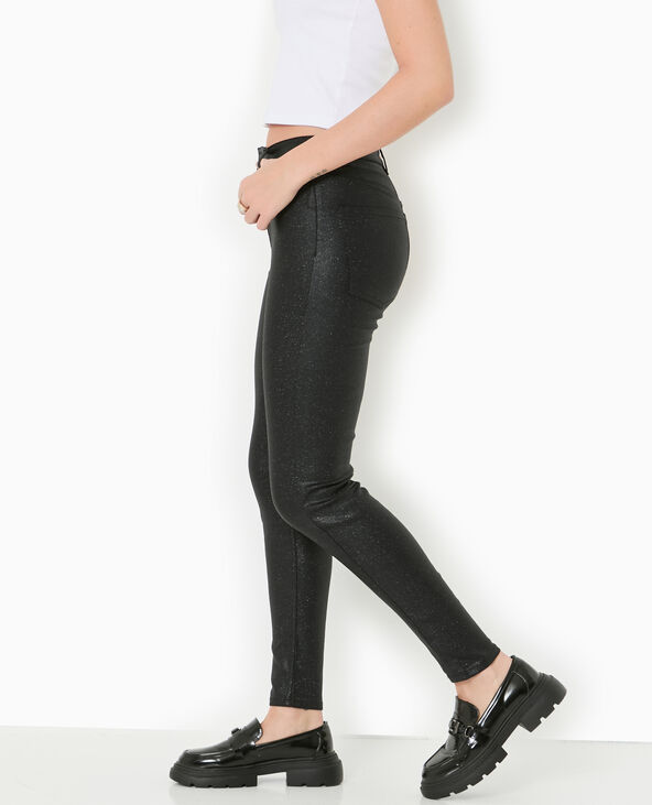 Jean skinny avec paillettes noir - Pimkie
