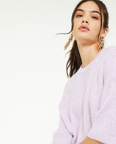 Pull manches courtes lilas - Pimkie