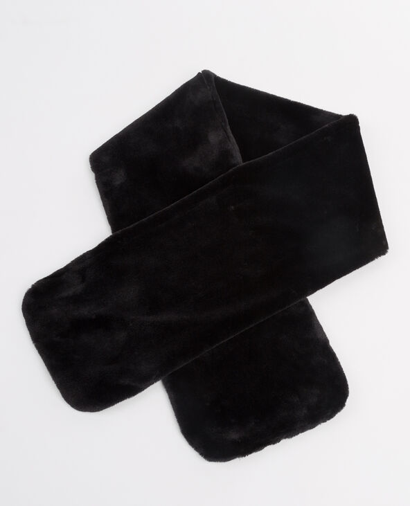 Echarpe fausse fourrure noir - Pimkie