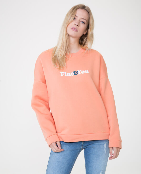 Sweat à message rose - Pimkie
