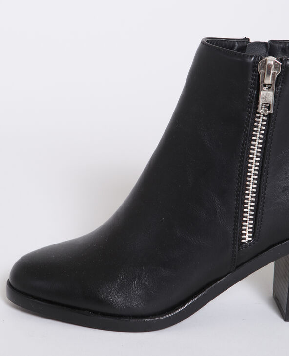 Bottines à talons noir - Pimkie
