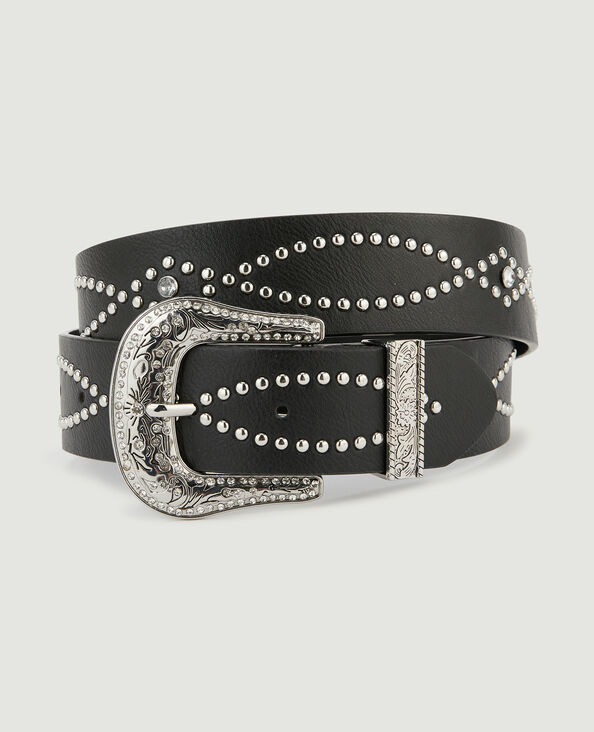Ceinture à clous et bijoux noir - Pimkie