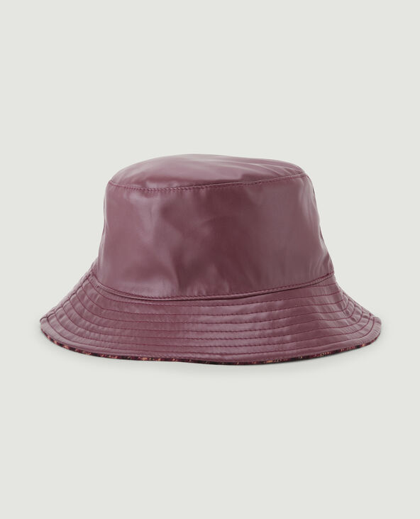 Bob réversible bimatière bordeaux - Pimkie