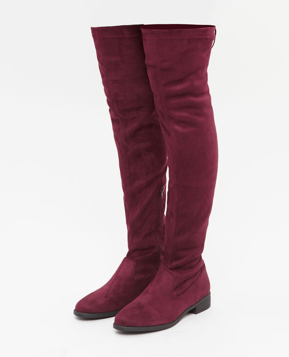 Bottes cuissardes microfibre violet - Pimkie