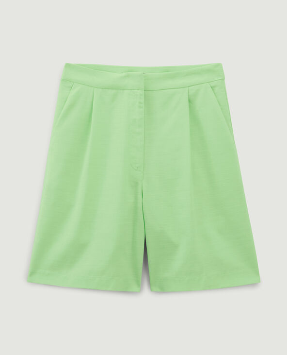 Short long à pinces vert - Pimkie