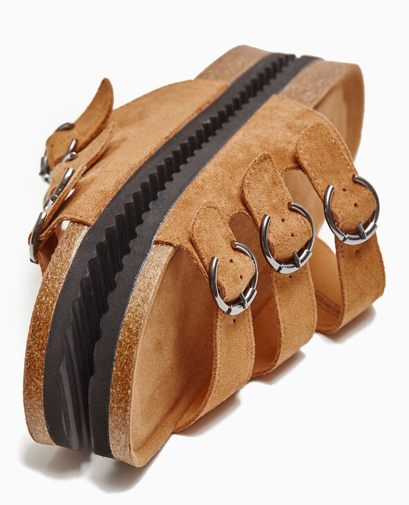 Mules 3 brides camel - Pimkie