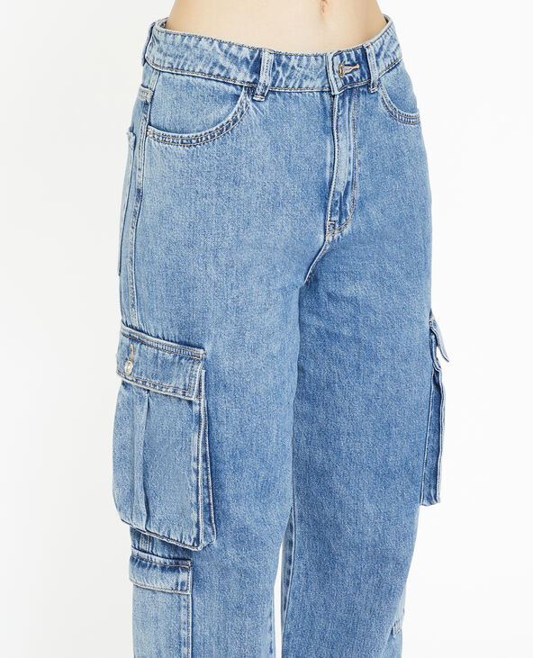 Jean cargo large bleu - Pimkie