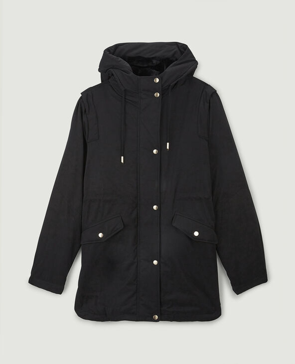 Parka avec doublure fourrure noir - Pimkie