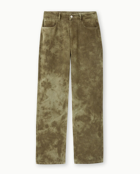 Jean wide taille haute effet dirty taupe - Pimkie