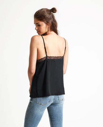 Top à dentelle noir - Pimkie