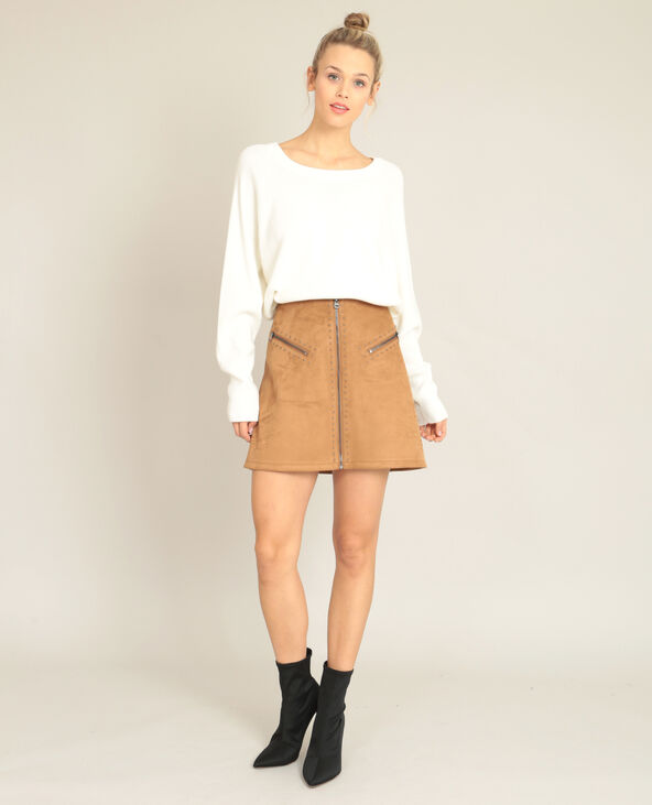 Jupe suédine camel discount