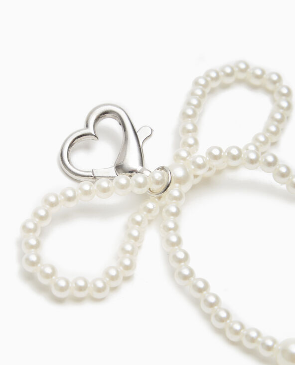 Bijou de sac avec nœud en perles blanc - Pimkie