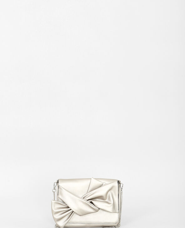 Pochette argentée zara top