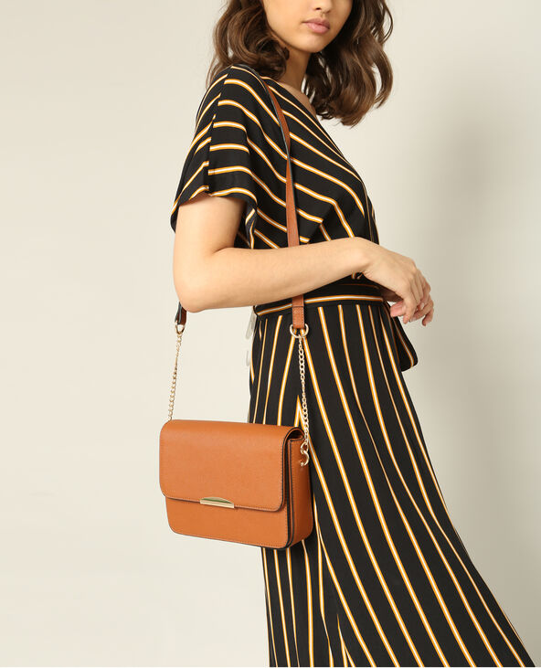 Robe longue croisée marron - Pimkie