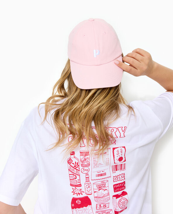 Casquette avec broderie rose - Pimkie